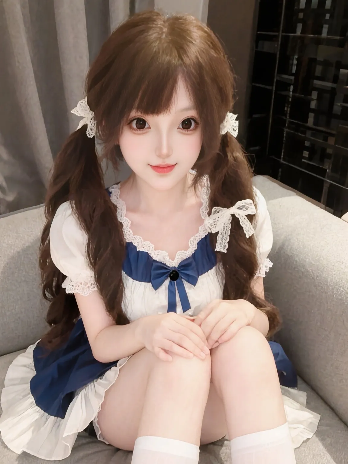 小爱酱  天然大胸混血儿萝莉