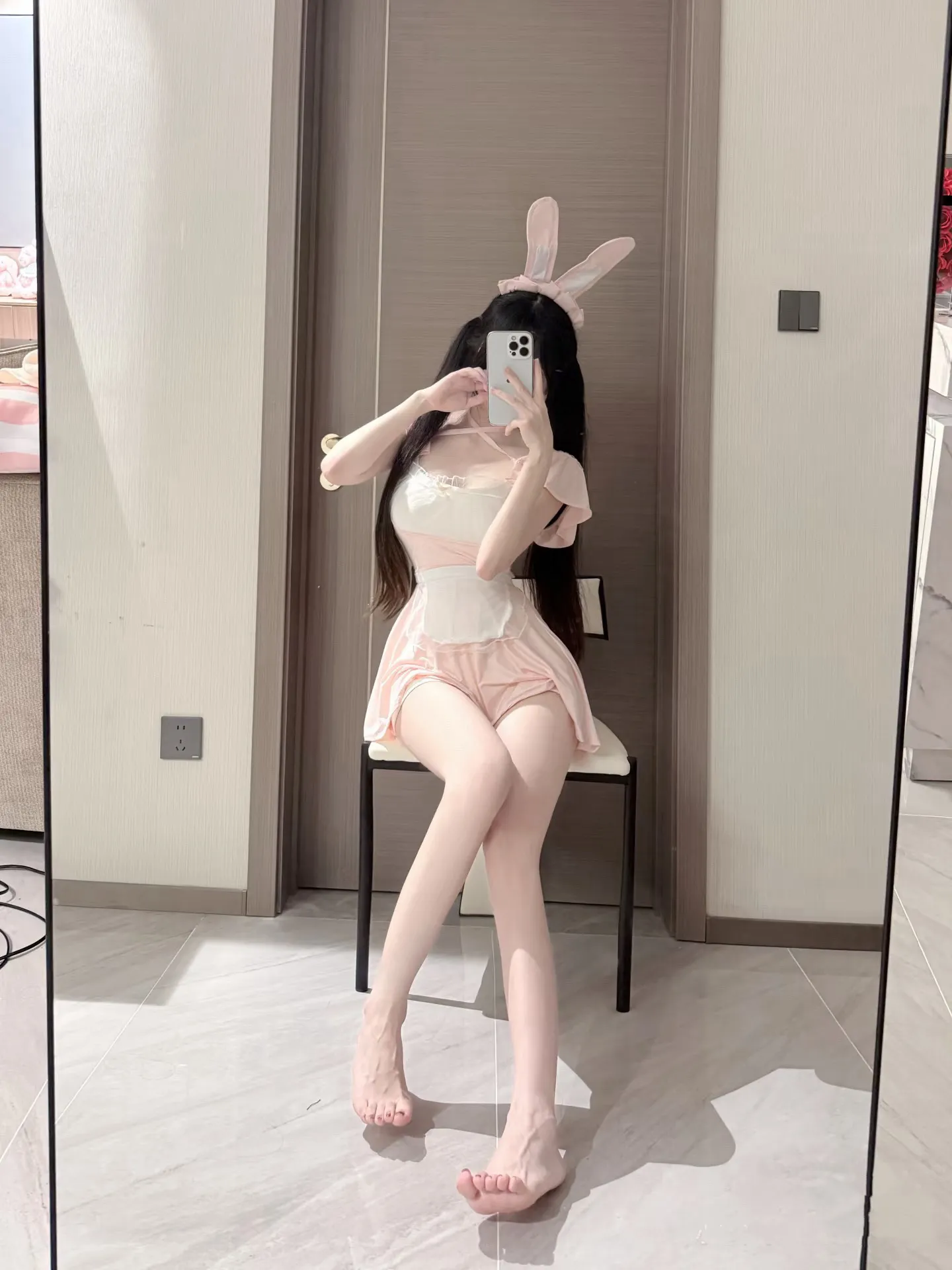 K4491A-钱箐 长宁白虎三点粉流利英语168E.07 Gallery 5