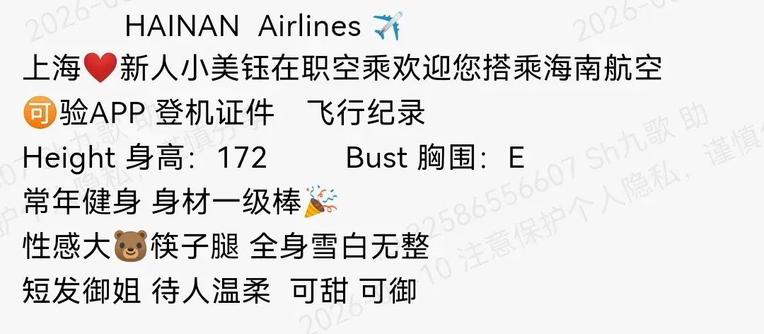 普陀172E短发御姐海南航空空姐 Gallery 1