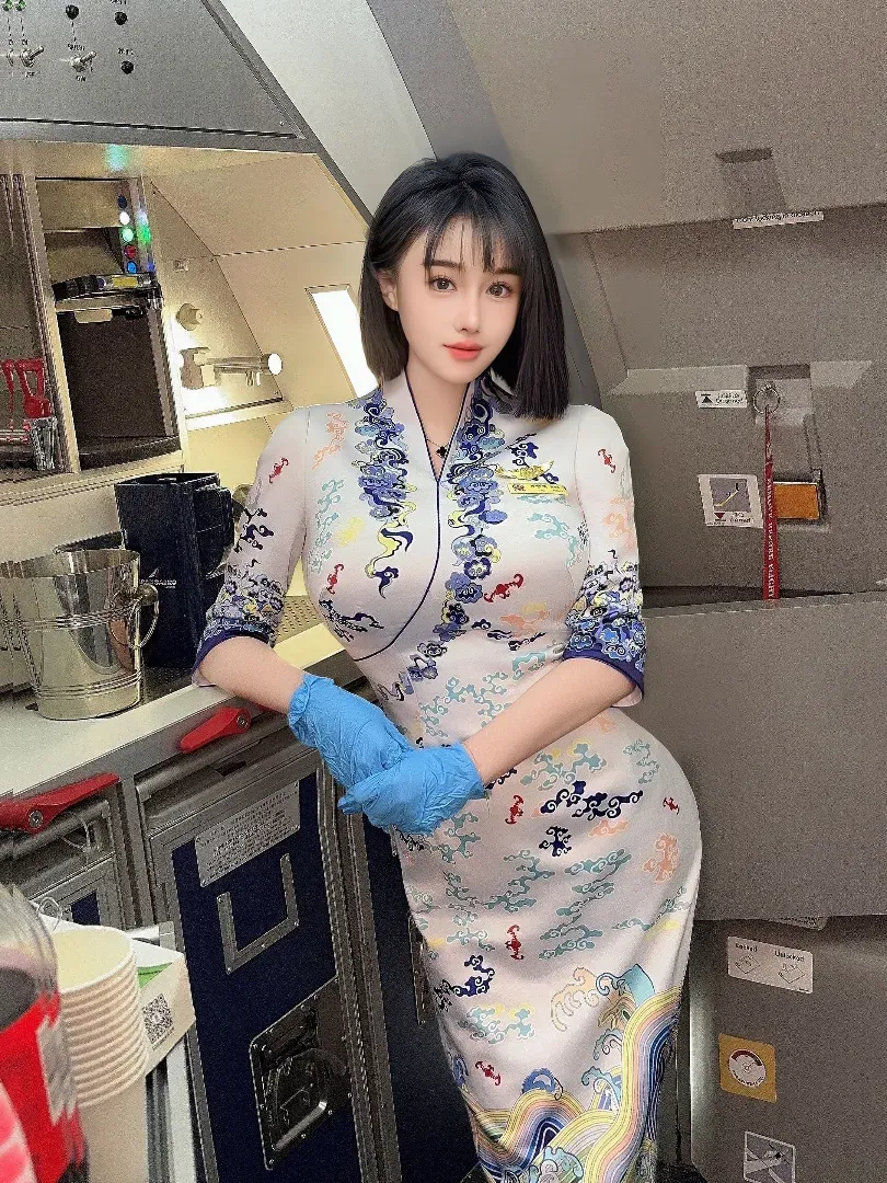 普陀172E短发御姐海南航空空姐