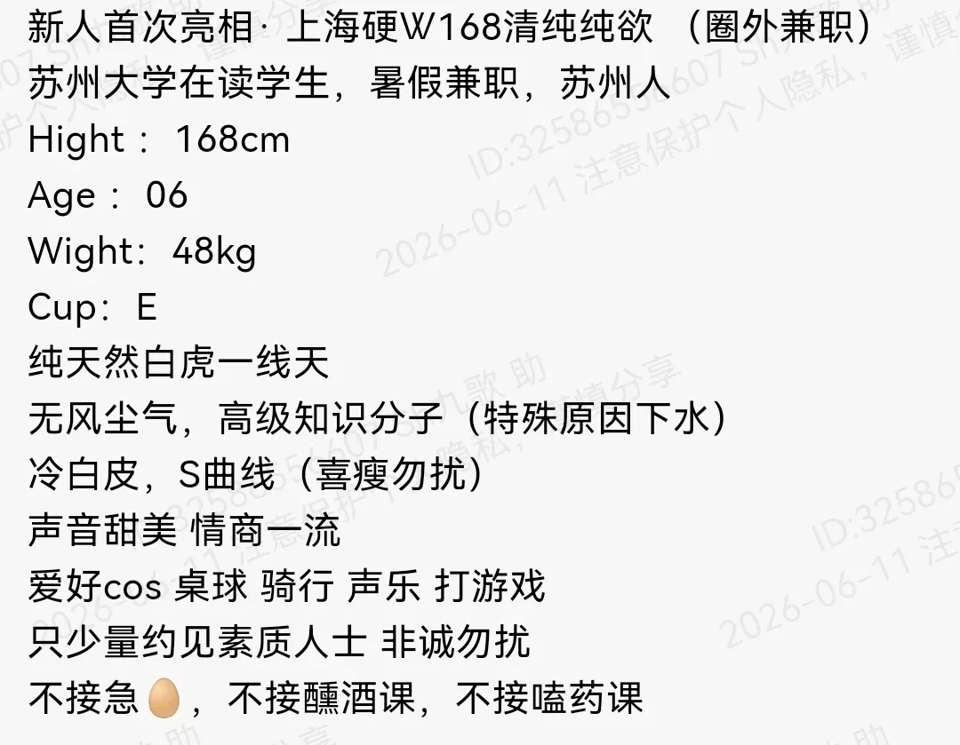 普陀168E纯欲天花板纯天然白虎冷白皮鹦鹉 Gallery 1