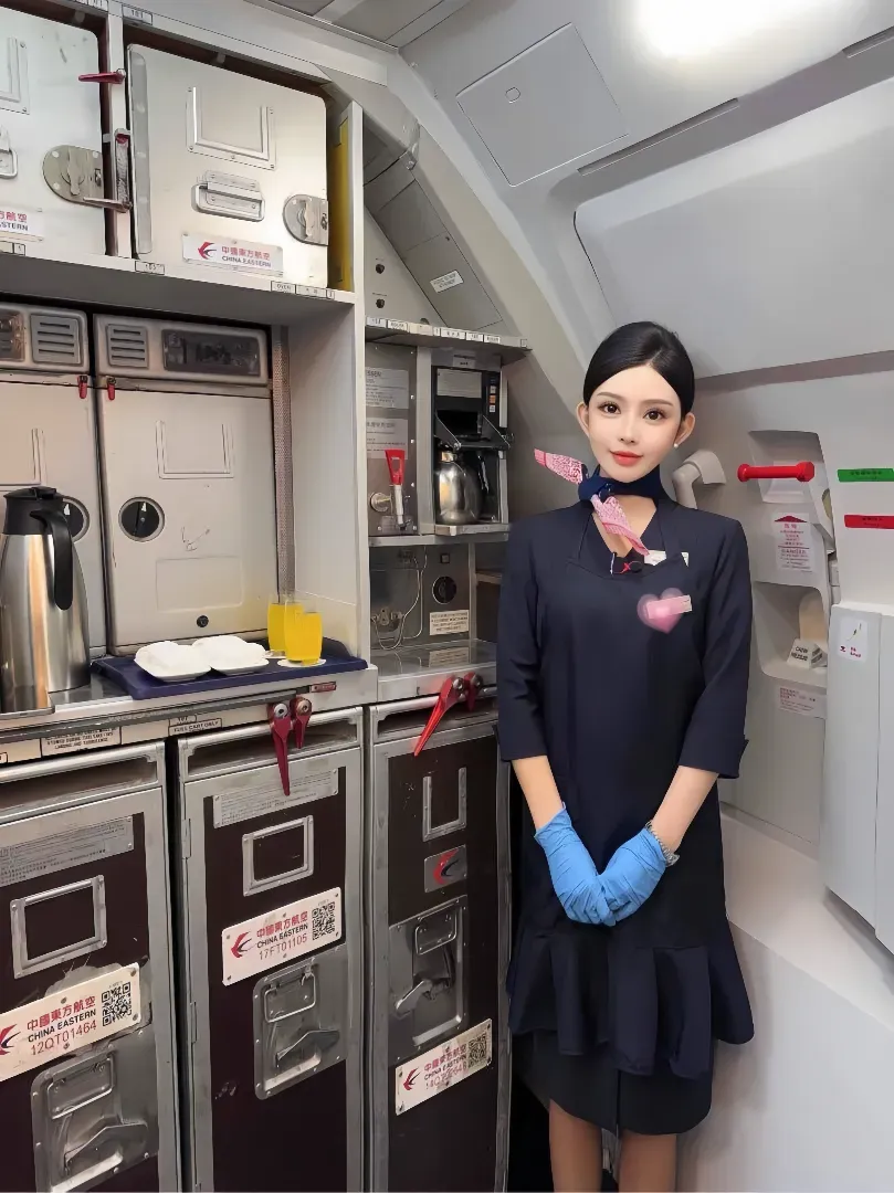 浦东真实在飞空姐陈思思