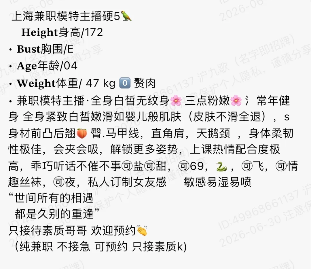 bb336 浦东鹦鹉 172 兼职模特主播 Gallery 1