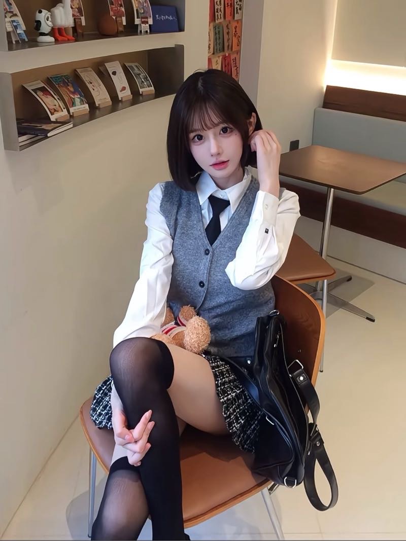 Y3247A-短发 普陀纯欲美妆博主 168D Gallery 1