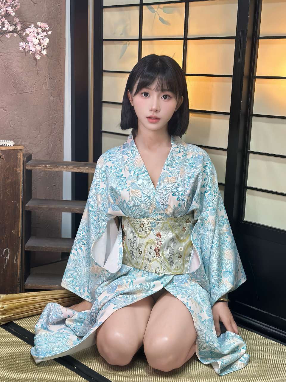 普陀川妹短发白虎