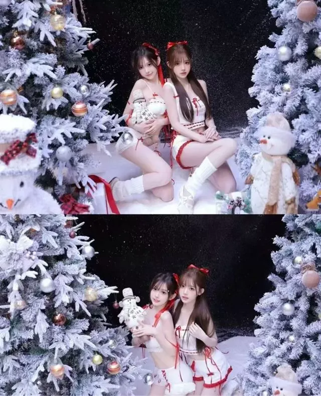 Y2811N-双胞胎 静安硬万 冷白皮姐姐 172D 妹妹 175D