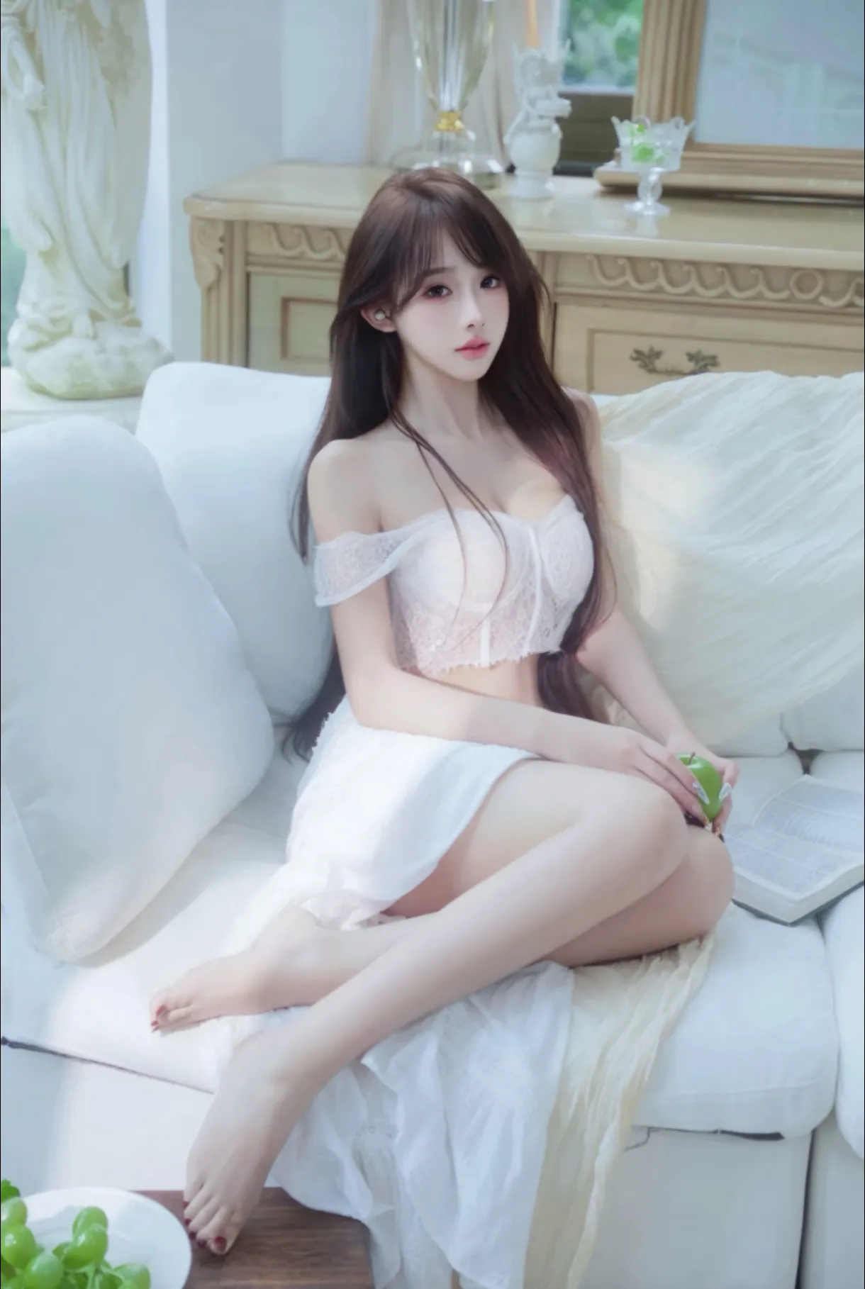 闵行妤妤 气质优雅筷子腿白小纯