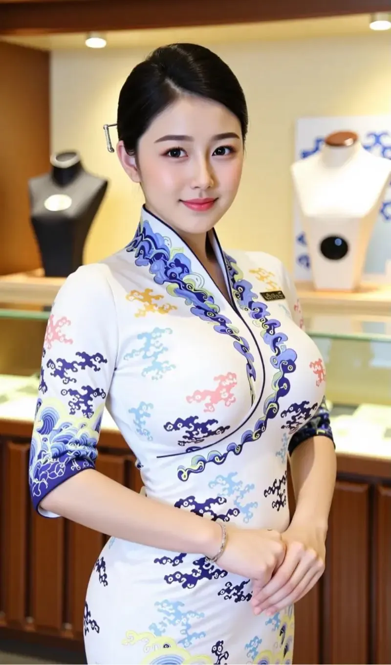 上海浦东空姐真实在飞 肤白貌美大长腿 Gallery 3