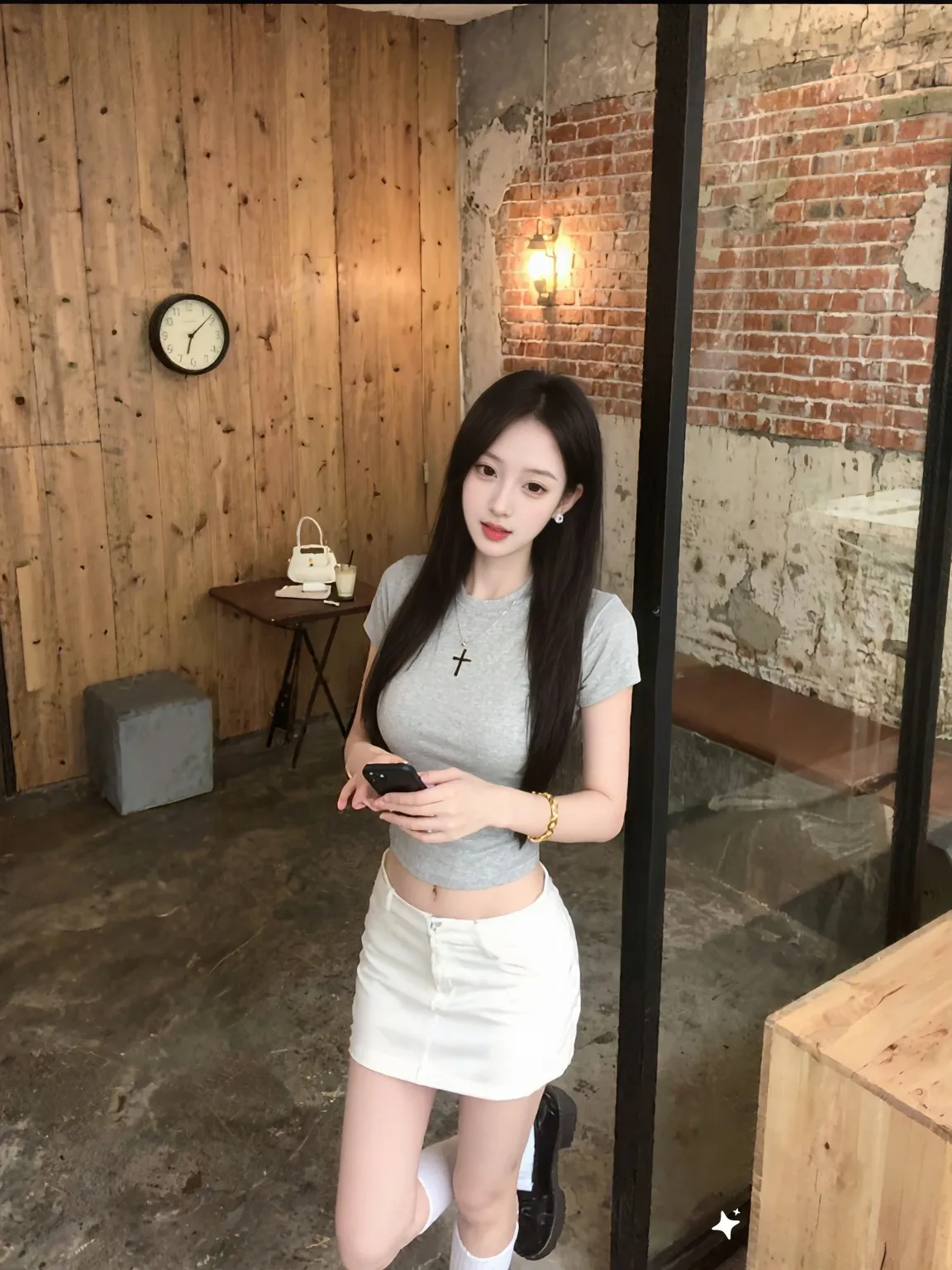 闵行白虎萝莉甜心 刚下海白小纯  在校逃学生 Gallery 2