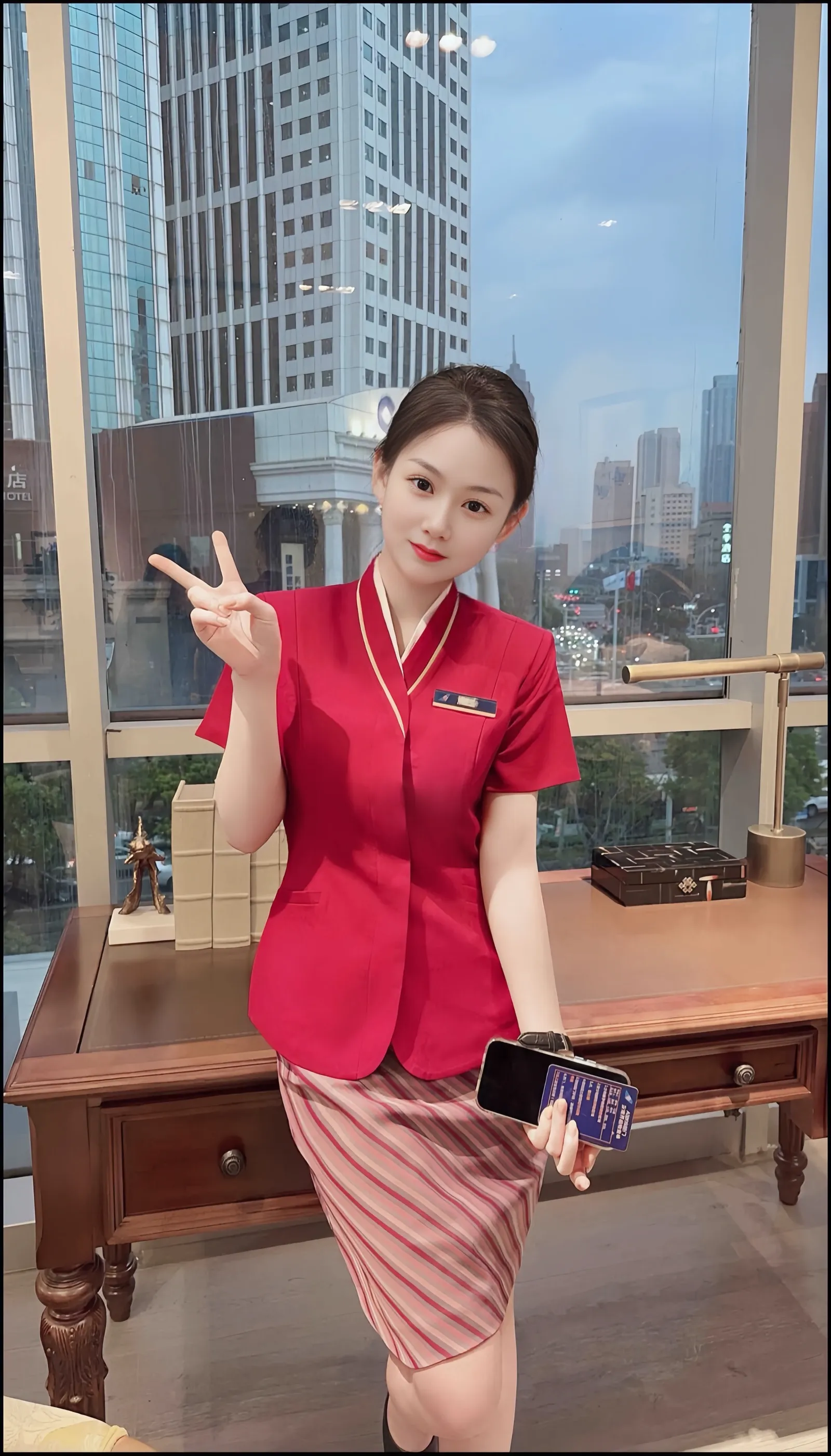 南航真实在飞空姐、闵行瑶曦