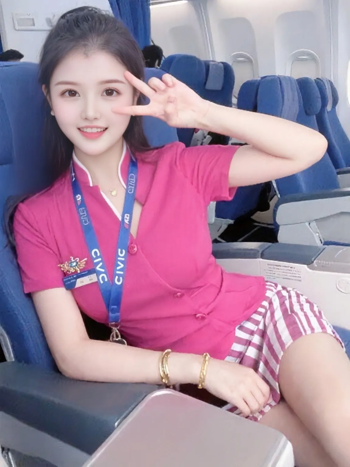 闵行新人空姐首开🉑指定🉑双飞自带姐妹 Gallery 5