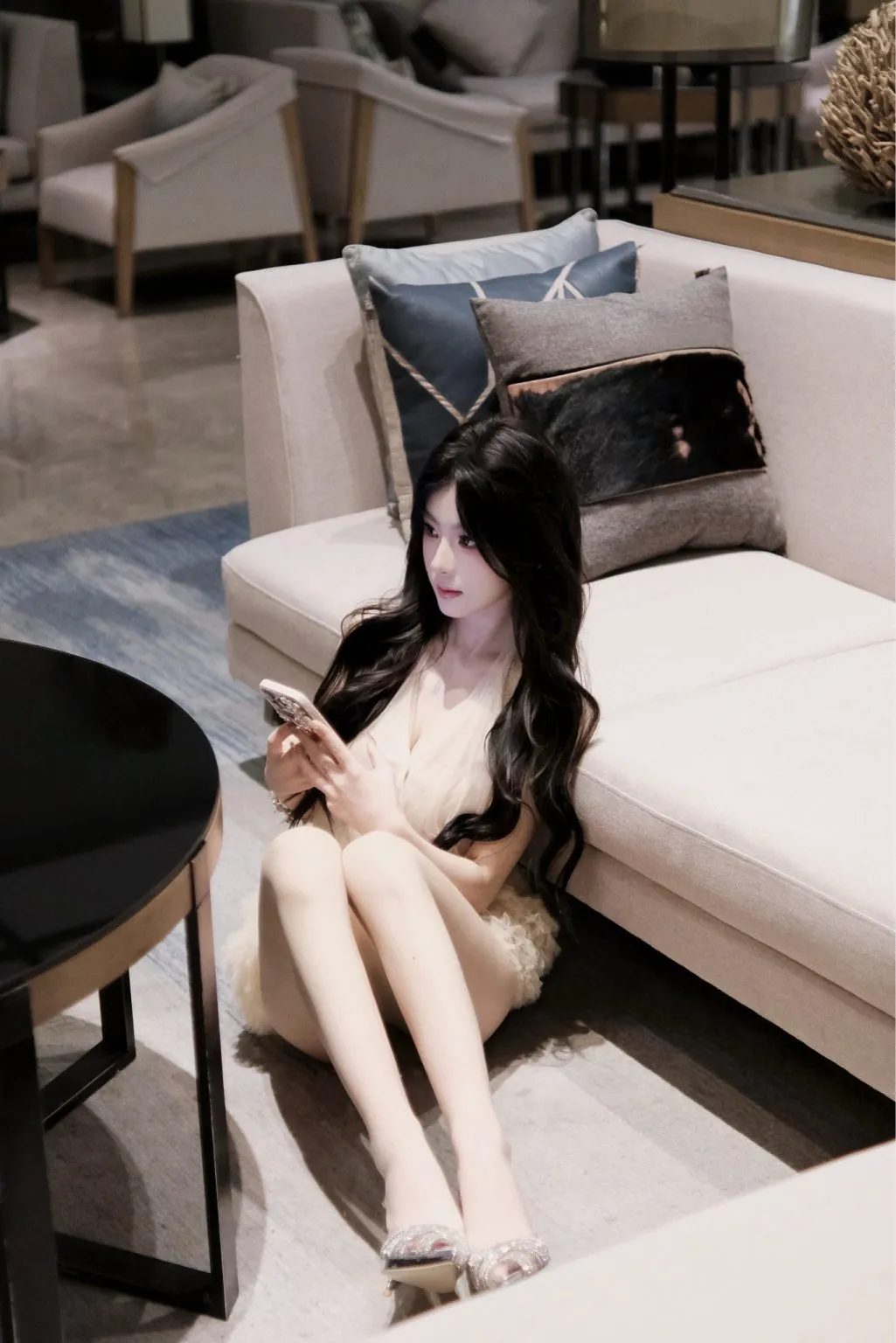 Y4136-妍妍浦东硬五极品纯欲筷子腿 갤러리 1