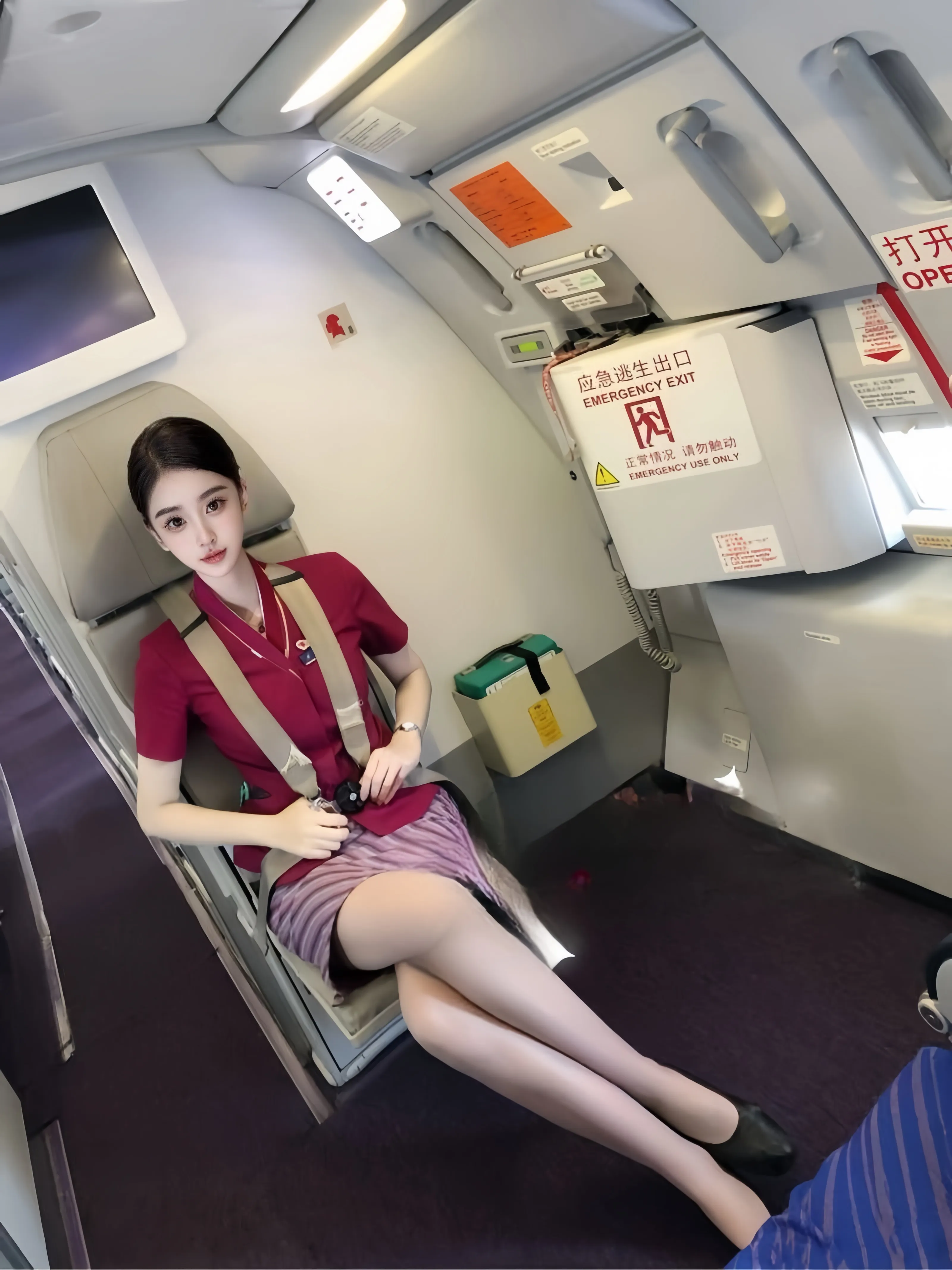 宝山周珍珍 真实空姐在飞 兼职开课 Gallery 4