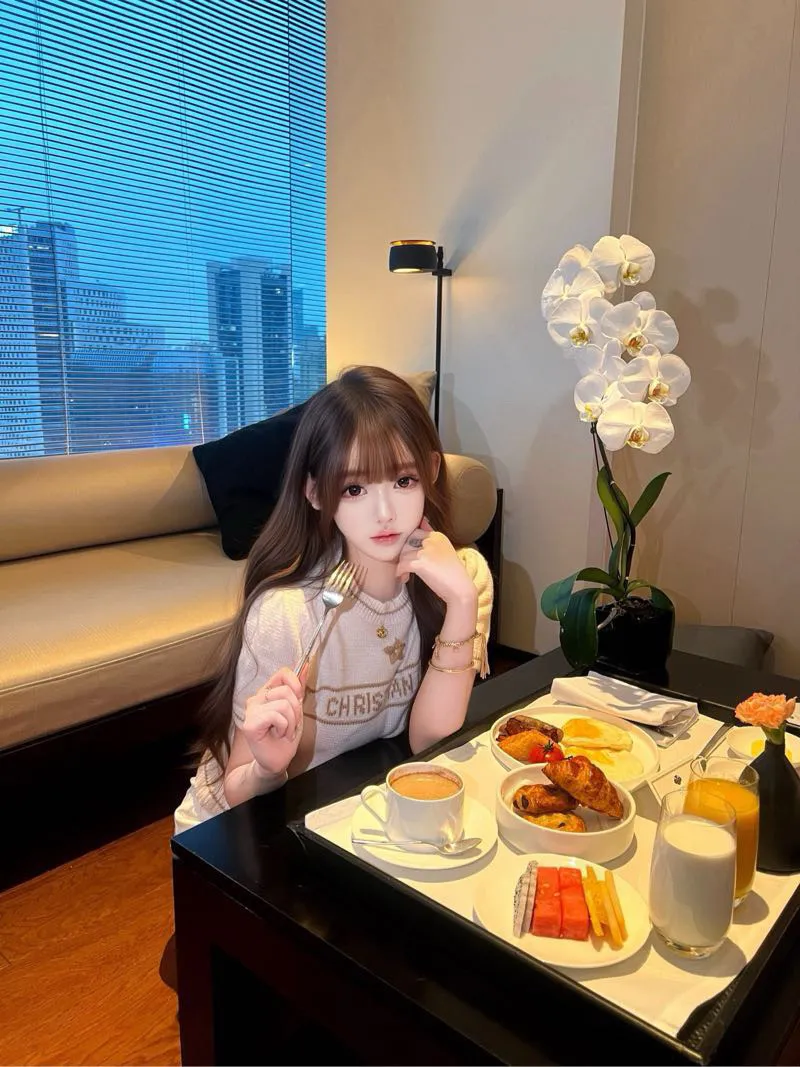 普陀05御姐甜妹筷子腿抖音万粉博主易婉婉（假赔5k Gallery 6