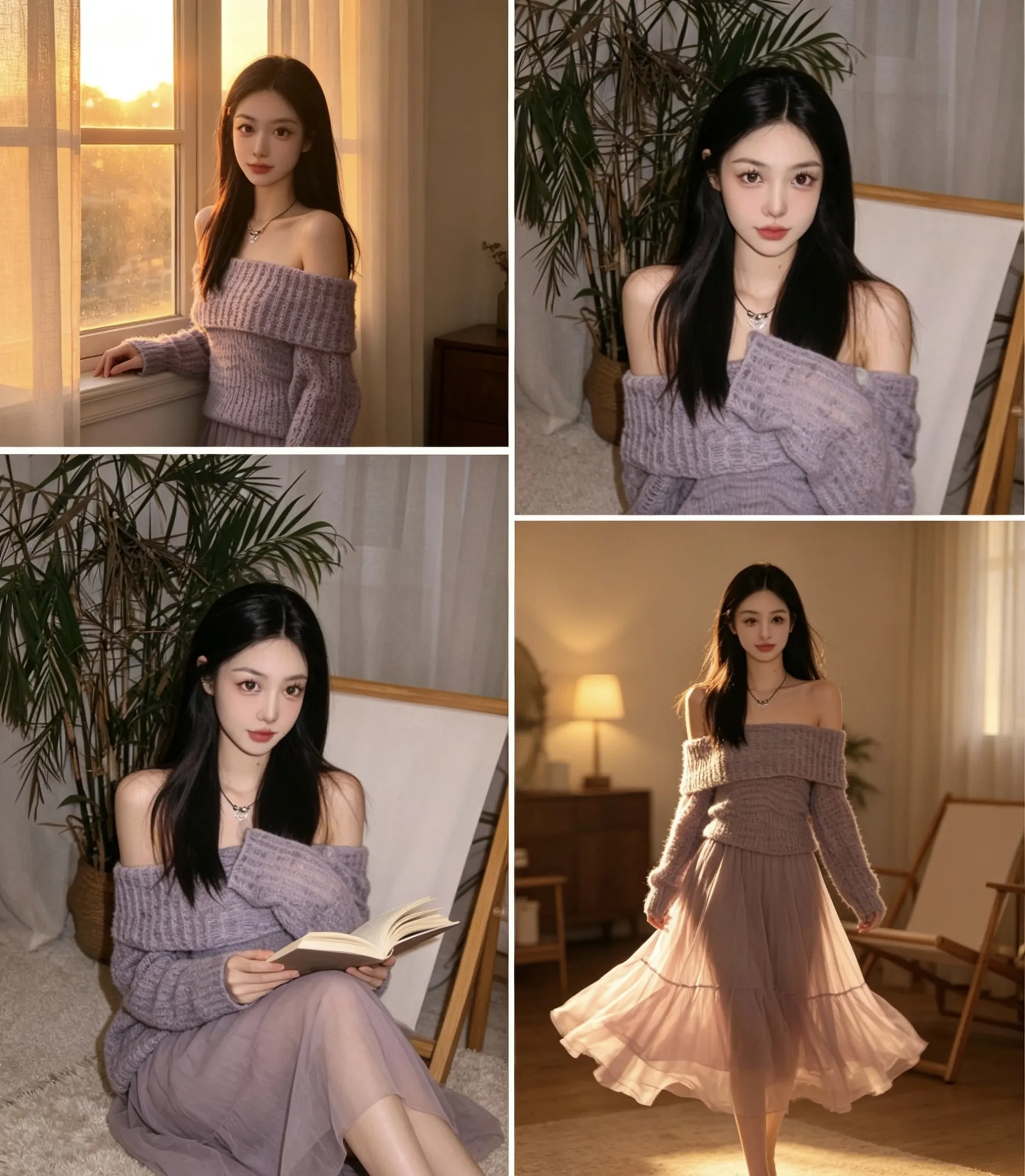 依依 可爱诱人床上小猫咪 Gallery 4